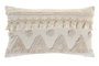 DKD Home Decor Cojín de Poliéster 50x30 Crudo con Aplicaciones (Pack de 2)