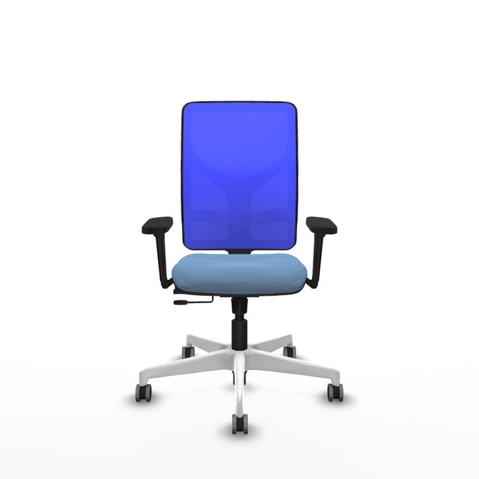 PIQUERAS Y CRESPO Silla de oficina Motilla con mecanismo Sincro/Traslack Azul