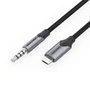 Vention Cable MicroUSB Macho - Jack 3.5 Macho 1.5m Negro BDGBG