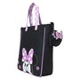 Loungefly Bolso Bandolera Minnie Disney Rock the Dots Floral con Monedero Desmontable Piel Vegana 29.21x10.16x33.02cm