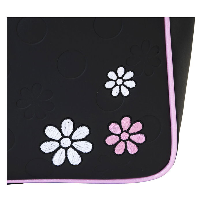 Loungefly Bolso Bandolera Minnie Disney Rock the Dots Floral con Monedero Desmontable Piel Vegana 29.21x10.16x33.02cm