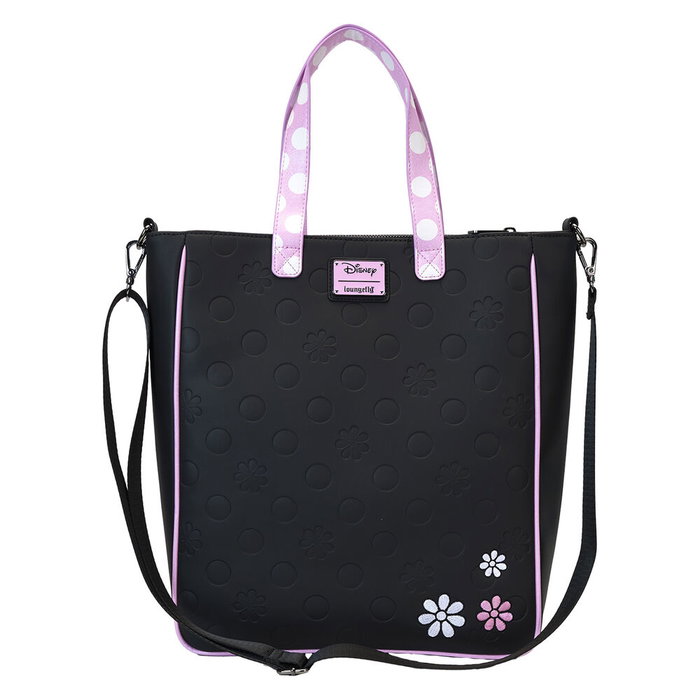 Loungefly Bolso Bandolera Minnie Disney Rock the Dots Floral con Monedero Desmontable Piel Vegana 29.21x10.16x33.02cm