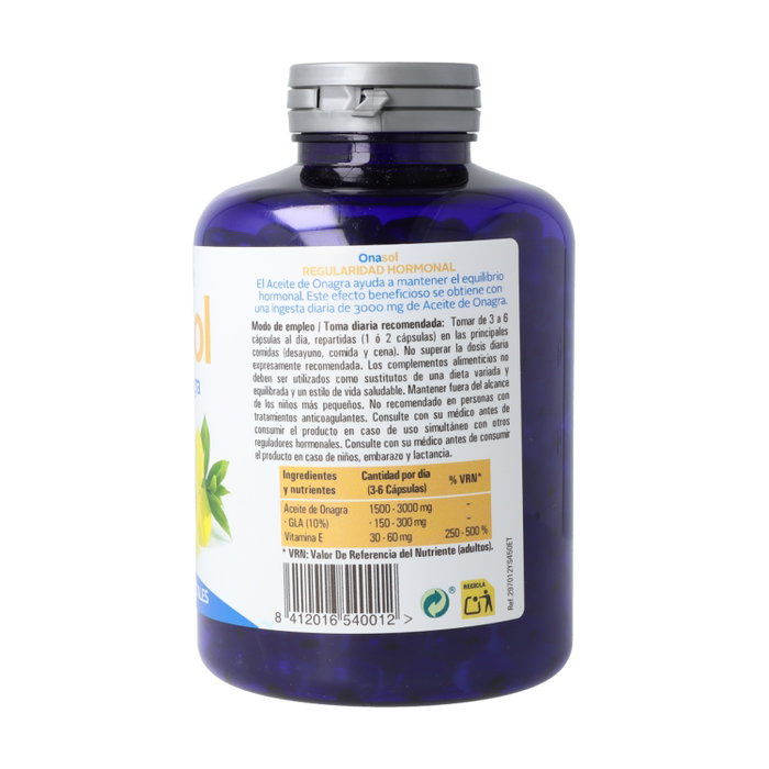 YNSADIET Onagra 500mg + Vitamina E 10mg 450 perlas