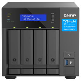 QNAP TVS-H474-PT-8G 4-bay QuTS hero NAS Intel Pentium Gold G7400 up to 3.7GHz 8GB DDR4
