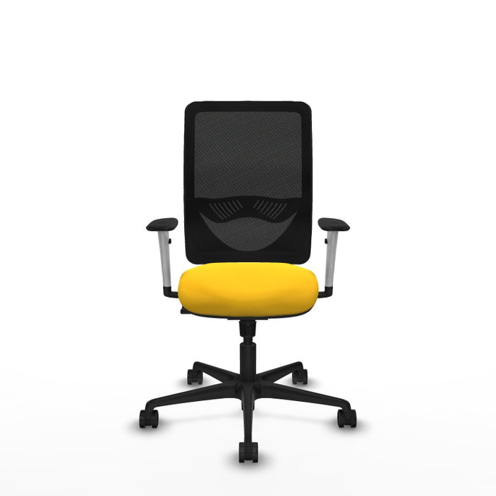 PIQUERAS Y CRESPO Silla de oficina Zulema con mecanismo Sincro, Amarillo y Negro PIQUERAS Y CRESPO Silla de oficina Zulema con mecanismo Sincro, Amarillo y Negro