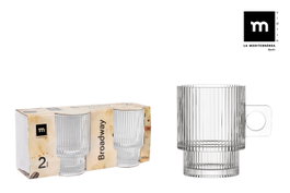 La Mediterranea Set de 2 Tazas Cortado Broadway 150 ml (36 Cajas) inevitablemente un paquete de 36 unidades