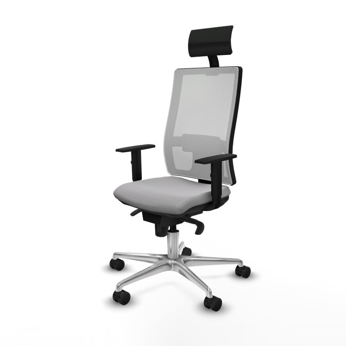 PIQUERAS Y CRESPO Silla de oficina Horna Gris claro y Blanco PIQUERAS Y CRESPO Silla de oficina Horna Gris claro y Blanco