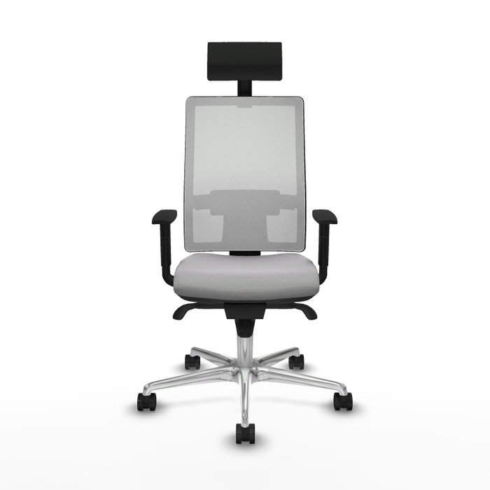 PIQUERAS Y CRESPO Silla de oficina Horna Gris claro y Blanco PIQUERAS Y CRESPO Silla de oficina Horna Gris claro y Blanco