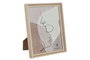 DKD Home Decor Marco Foto 20X25 Basicos Natural MDF Cristal 21.5 x 3 x 26.5 cm (4 Unidades)