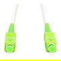 Digitus Cable de Fibra Óptica Monomodo Simplex SC/APC a SC/APC 5m Verde Blanco LWL Patchkabel SCA -> SCA 5.00m Singlemode Simplex