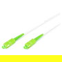 Digitus Cable de Fibra Óptica Monomodo Simplex SC/APC a SC/APC 5m Verde Blanco LWL Patchkabel SCA -> SCA 5.00m Singlemode Simplex
