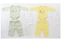 DKD Home Decor Set de 3 (4 Unidades) Amarillo Verde 1 x 25 x 25 cm Bebé Algodón Poliéster
