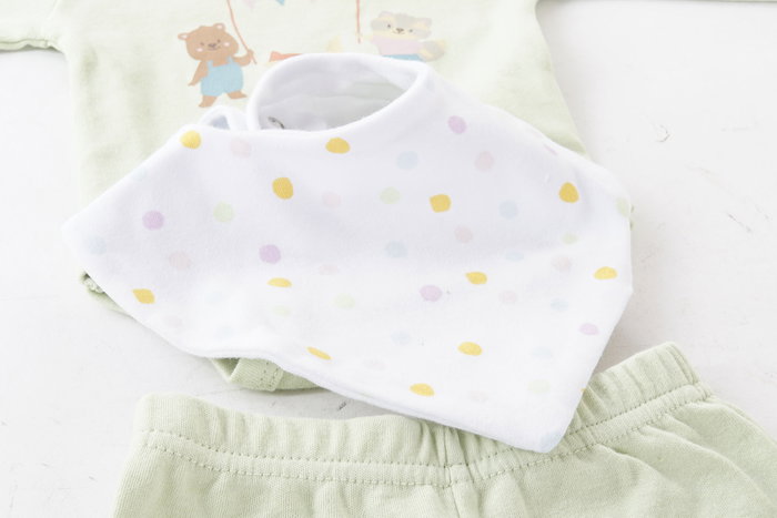 DKD Home Decor Set de 3 (4 Unidades) Amarillo Verde 1 x 25 x 25 cm Bebé Algodón Poliéster