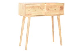 DKD Home Decor Consola Scandi Madera de Hevea 30 x 80 x 80.5 cm