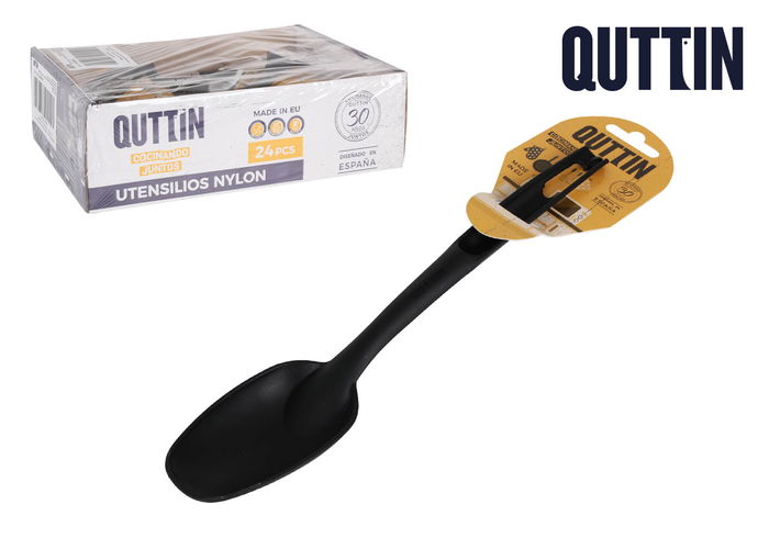 Quttin Cuchara Nylon Negra 34 cm x 6.5 cm (24 Unidades) Quttin Cuchara Nylon Negra 34 cm x 6.5 cm (24 Unidades)