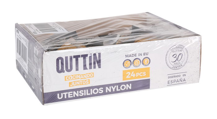 Quttin Cuchara Nylon Negra 34 cm x 6.5 cm (24 Unidades) Quttin Cuchara Nylon Negra 34 cm x 6.5 cm (24 Unidades)