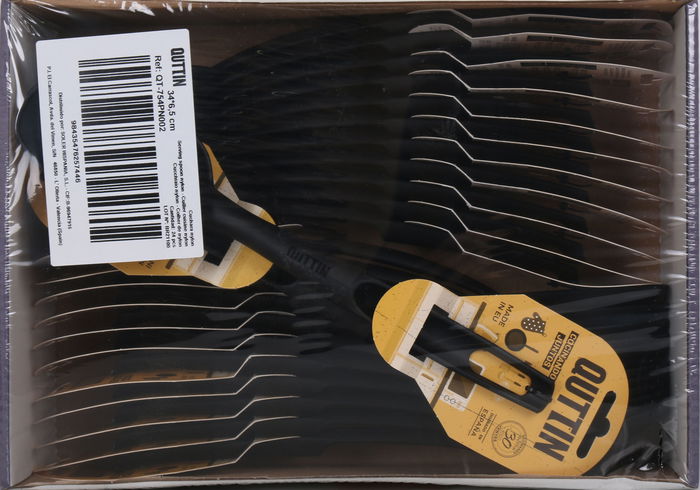 Quttin Cuchara Nylon Negra 34 cm x 6.5 cm (24 Unidades)