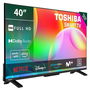 Toshiba 40LV2563DG - Televisor 40 Pulgadas Full HD Smart TV, Sistema VIDAA con HDR10 y Dolby Audio, Netflix, Prime Video, YouTube, Compatible con Alexa, Montaje VESA 100x100