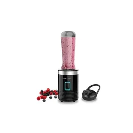 Cecotec Licuadora Titanium 350, 350W, Vaso de Vidrio Portátil de 600ml, Color Negro | AAABT82175