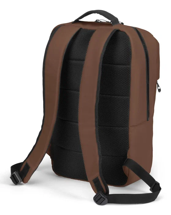Dicota D32124-RPET Mochila Informal con Compartimento para Portátil 13-16" (16L), Marrón, Poliéster Resistente al Agua