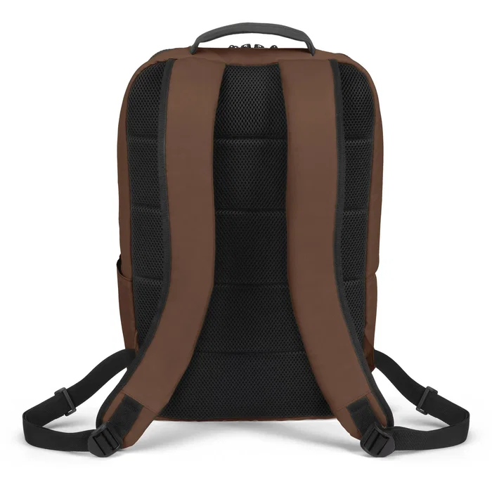 Dicota D32124-RPET Mochila Informal con Compartimento para Portátil 13-16" (16L), Marrón, Poliéster Resistente al Agua