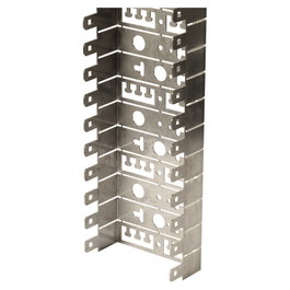 EFB Elektronik Bandeja de montaje LSA para 50 módulos, T=50 mm, R=25 mm, Pack de 2