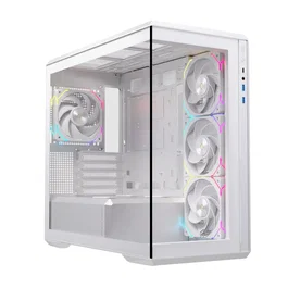 Einarex EXCS-ZM-800R-W Caja Midi Tower Blanca con 4 Ventiladores RGB