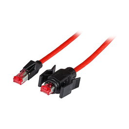 EFB Elektronik Cable de red RJ45 Cat6a S/FTP 5m Rojo