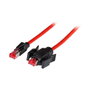 EFB Elektronik Cable de red RJ45 Cat6a S/FTP 5m Rojo