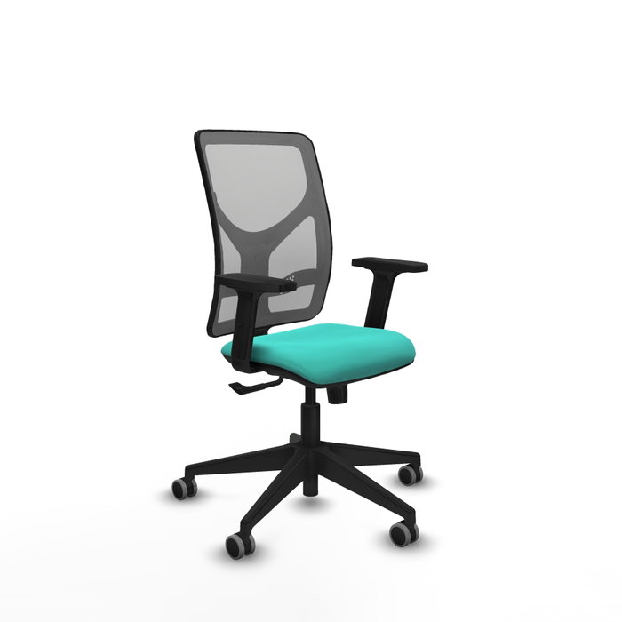PIQUERAS Y CRESPO Silla de oficina Motilla con mecanismo Sincro, Turquesa y Gris PIQUERAS Y CRESPO Silla de oficina Motilla con mecanismo Sincro, Turquesa y Gris