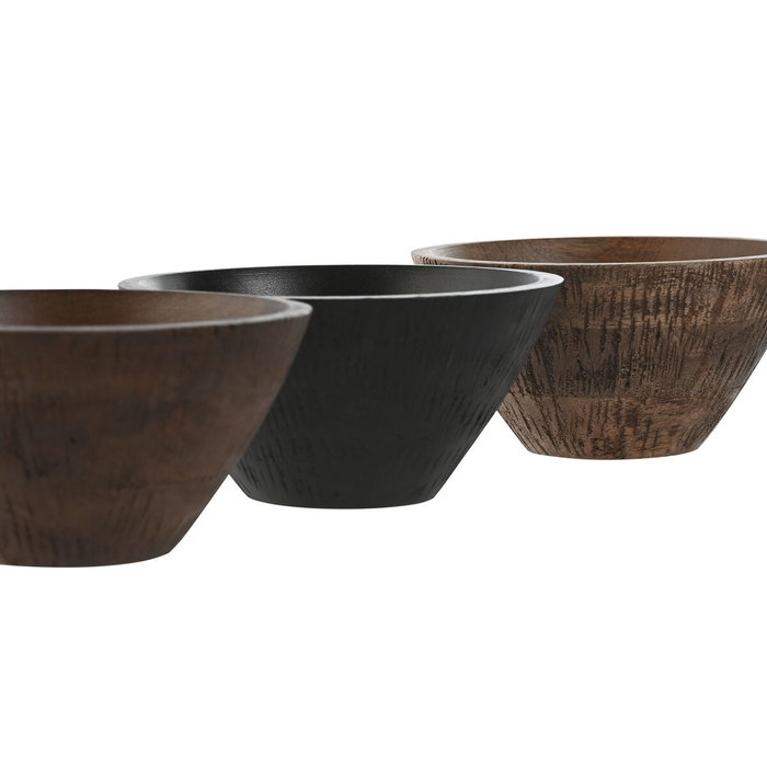 DKD Home Decor Cuencos de Mango Surtido de 3 Piezas
