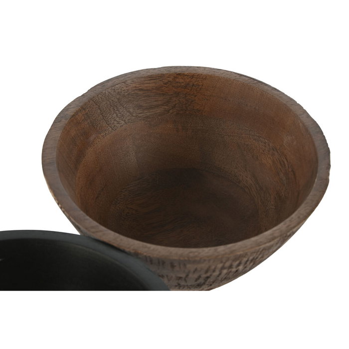 DKD Home Decor Cuencos de Mango Surtido de 3 Piezas