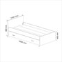 Hanah Home Somier Individual Blanco 100x193.6 cm
