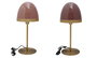 DKD Home Decor Lámpara de Sobremesa Metal Seta Surtido Rosa y Lila