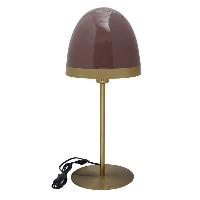 DKD Home Decor Lámpara de Sobremesa Metal Seta Surtido Rosa y Lila