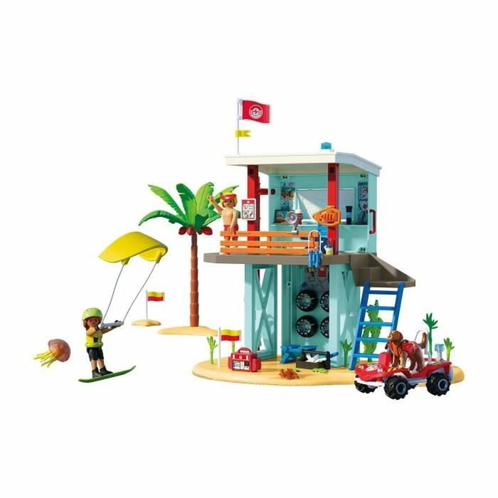PLAYMOBIL Torre de vigilancia con coche de playa 71903