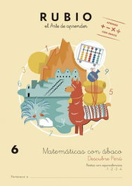 Cuaderno Rubio A4 Matematicas Con Abaco 6 - Descubre Peru (7-8 Años) (Set de 5)