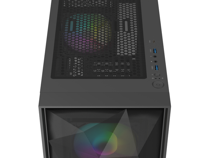 GENESIS Diaxid 605 ARGB Midi Tower Negro Iluminación ARGB