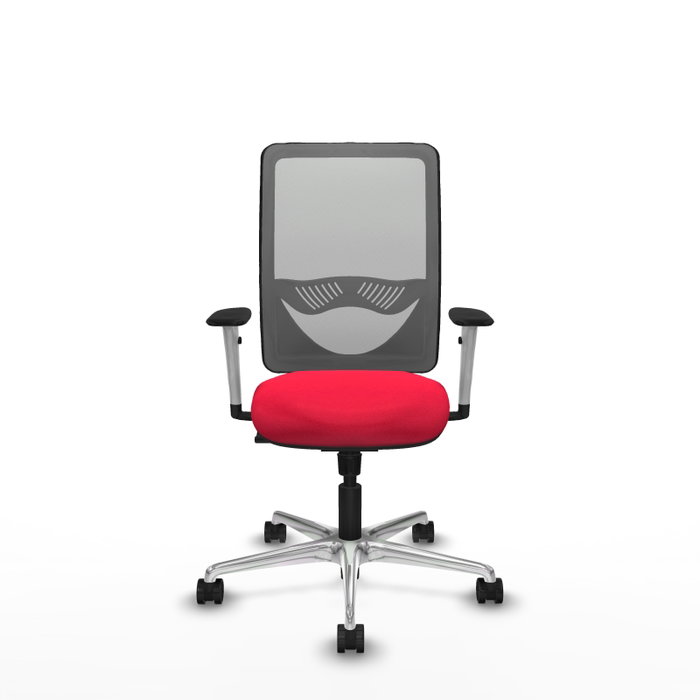 PIQUERAS Y CRESPO Silla de oficina Zulema con mecanismo Sincro, Rojo y Gris PIQUERAS Y CRESPO Silla de oficina Zulema con mecanismo Sincro, Rojo y Gris