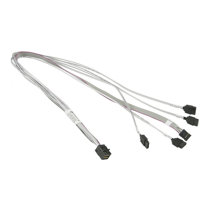 Super Micro MiniSAS a 4 SATA CBL-SAST-0631 de 0,55 m Super Micro MiniSAS a 4 SATA CBL-SAST-0631 de 0,55 m