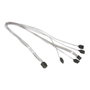 Super Micro MiniSAS a 4 SATA CBL-SAST-0631 de 0,55 m