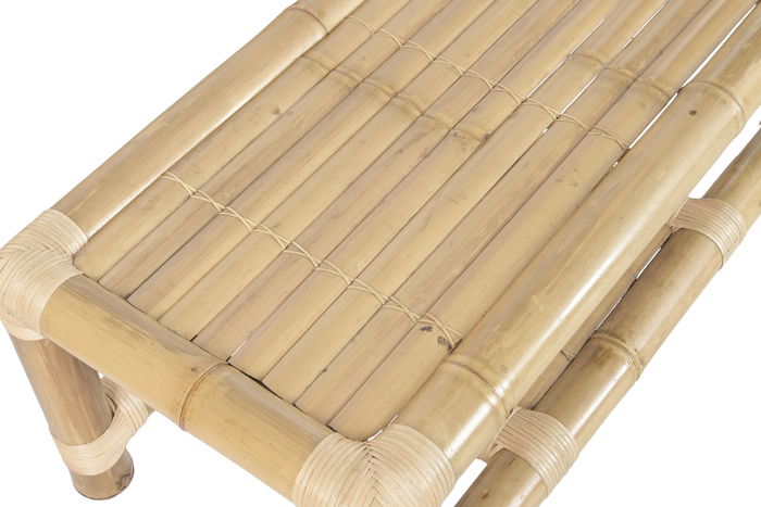 DKD Home Decor Sofá Tropical 70x60x135 cm Set 4 Bambú Ratán Natural