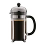 Bodum Chambord Juego de Cafeteras de Prensa Francesa - 8 Tazas - 1L - Gris - Incluye 2 Vasos Pavina Doble Pared 0.35L
