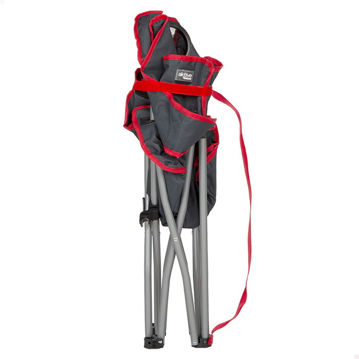 Aktive Silla baja plegable camping gris