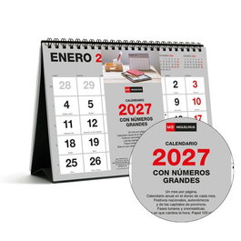 MIQUELRIUS Calendario de sobremesa Basic mensual 2027 A5