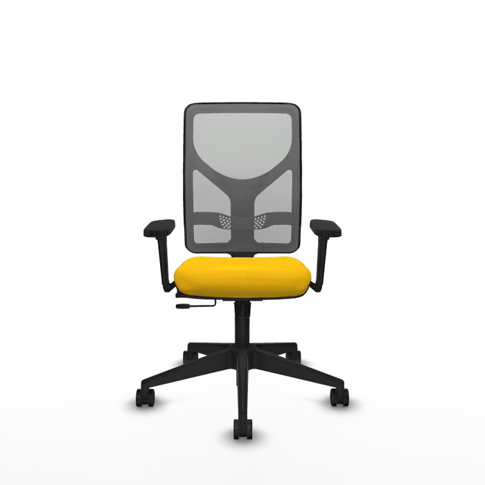 PIQUERAS Y CRESPO Silla de oficina Motilla con mecanismo Sincro/Traslack, Amarillo y Gris PIQUERAS Y CRESPO Silla de oficina Motilla con mecanismo Sincro/Traslack, Amarillo y Gris
