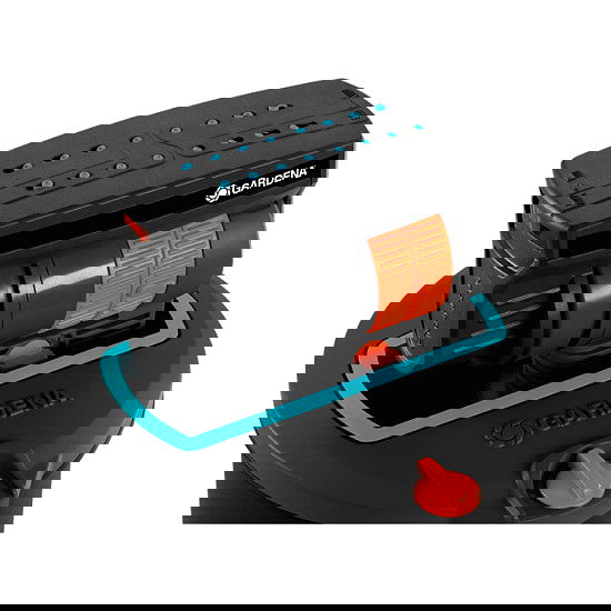 Gardena Versenk-Viereckregner OS 140 Aspersor Emergente para Césped, Área de Riego hasta 140 m², Negro