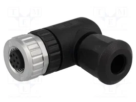 HARTING Conector M12 Hembra 8 Pines Angular 90°