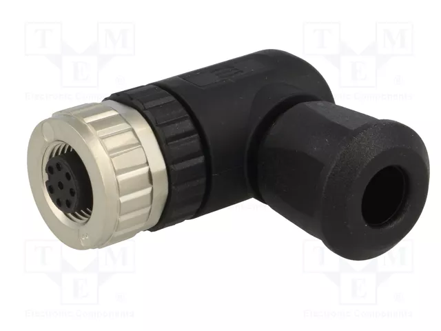 HARTING Conector M12 Hembra 8 Pines Angular 90°