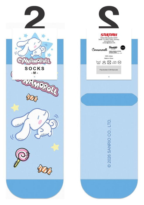 Sakami Merchandise Sanrio Calcetines Cinnamoroll Dance Off Short 36-40 Sakami Merchandise Sanrio Calcetines Cinnamoroll Dance Off Short 36-40